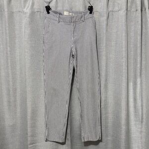 A new day Pixie Ankle Style Pant-2-Cotton Poly Blend-Stretchy-Gray/White/Silver